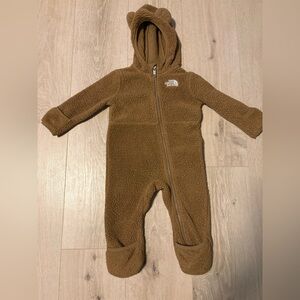 The North Face Brown Fleece Kids Snowsuit